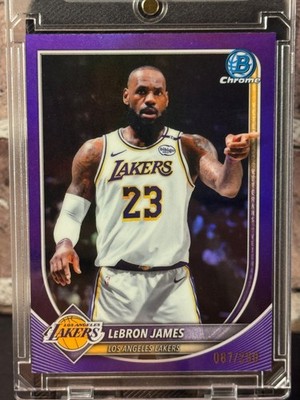2025-26 Bowman Chrome LeBron James #BCV-121 Purple Refractor /250 Color Match