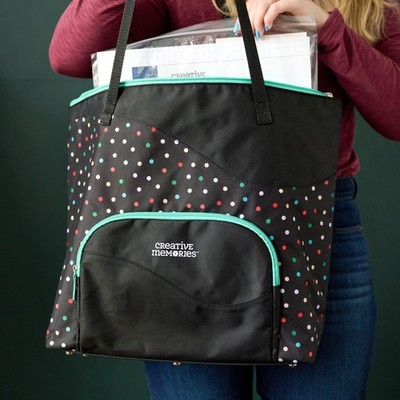 Creative Memories Rainbow Dot Project Tote  ADVISOR REWARD EXCLUSIVE