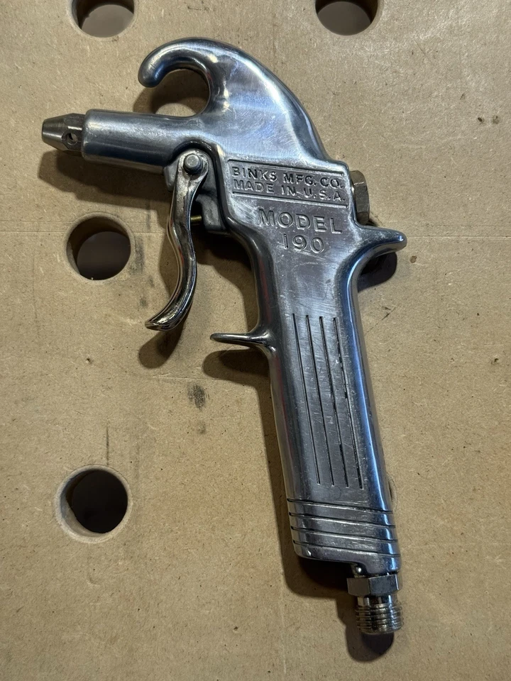 Pistola de Polvo Binks Modelo 190 - De Colección Nueva En Caja con Hoja de Piezas Foto 3 de 4