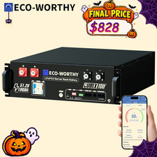 ECO-WORTHY 5120Wh 48V 100AH LiFePO4 Lithium Battery UL9540  UL1973  CEC Listed