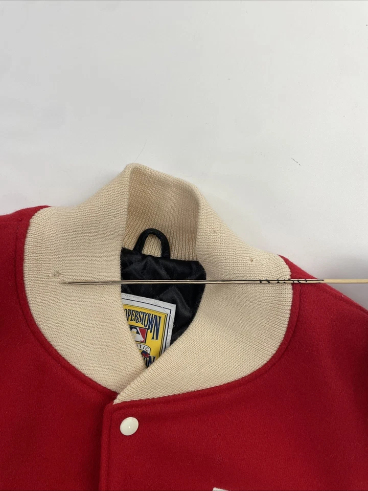 Chaqueta universitaria de lana Mitchell & Ness de los Medias Rojas de Boston talla 56 MLB Foto 4 de 4