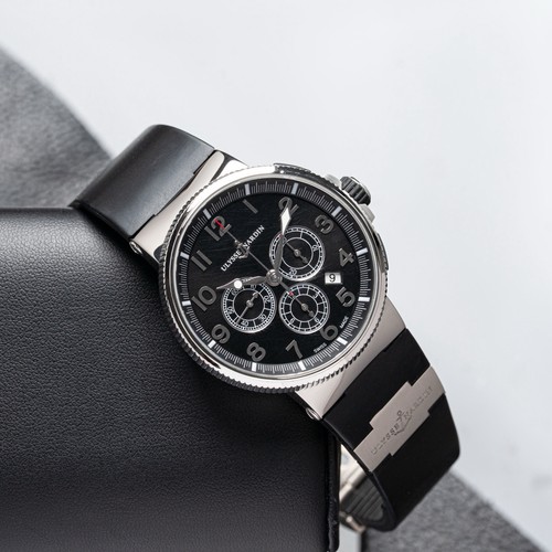 Ulysse Nardin Marine Men's Black Watch - 1503-150-3/62