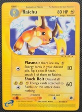 Pokemon Card Raichu 61/165 Non Holo Rare Expedition E Series Original WOTC