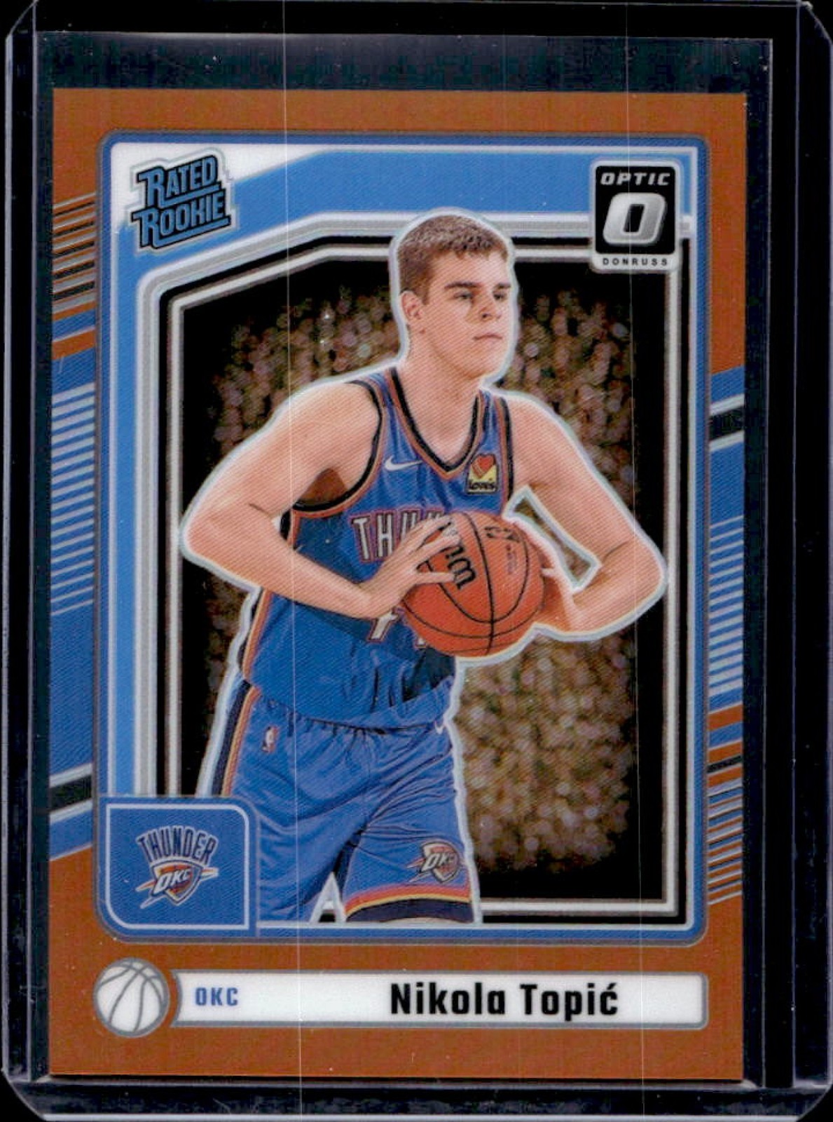 2024-25 Donruss Nikola Topic Optic Rated Rookie Preview Orange Prizm #3/75
