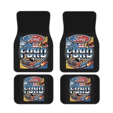 Ford 4pcs Universal Car Floor Mats Auto Carpets Interior Trim Accessories