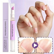 3-In-1 Cuticle Oil Pusher Pen, Ceramic Cuticle Oil Cuticle Pusher Nail Oil Pen
