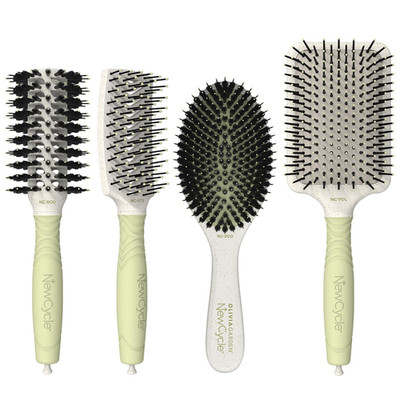 Olivia Garden Newcycle Ionic Bristles Cushion Hair Brush And Made From 100