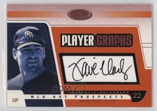 2003 Fleer Hot Prospects Playergraphs Red 35/100 Xavier Nady #P-XN Auto nd3