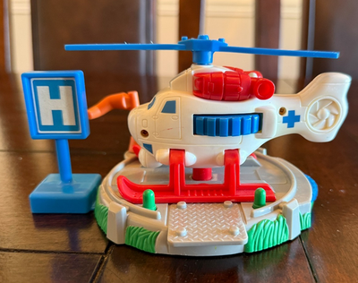#ad FISHER PRICE GeoTrax Whirly Bird Rescue Helicopter Rail amp; Road System 2003 $13.46