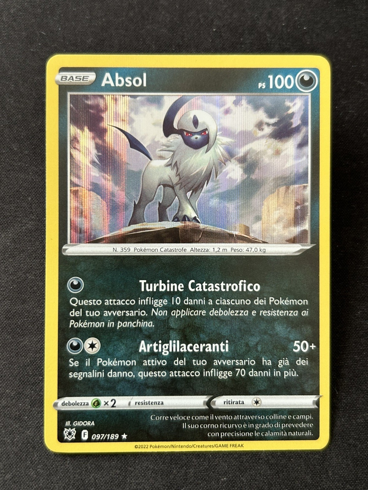 POKEMON - ABSOL - ⭐️ RARA - HOLO - 097/189 - LUCENTEZZA SIDERALE - ITA