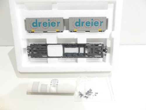 Märklin H0 47441 Taschenwagen mit 2 Wechselaufbauten Dreier der SBB in OVP GP799 | Zustand: Gebraucht