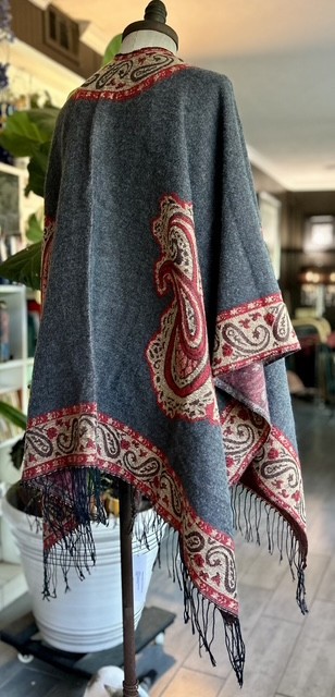 Urban Coco Women's Poncho Cape Sweater Multi Frayed W/Tags image 3