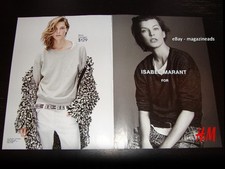 H&M 2-Page PRINT AD Fall 2013 DARIA WERBOWY Milla Jovovich ISABEL MARANT