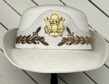 US Army WAC Women's High Ranking Officers Dress White Cap