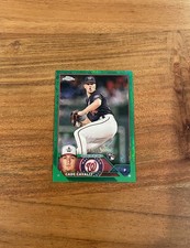 Cade Cavalli 2023 Topps Chrome Green Logofractor Refractor /99 NRMT+ Rookie RC