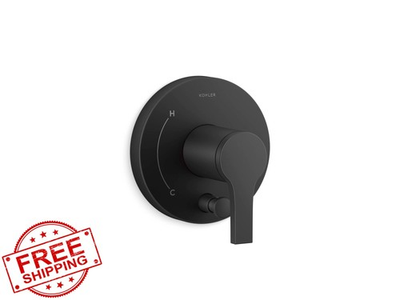 #ad KOHLER T35325 4 BL Elate Rite Temp Valve Trim with Diverter Matte Black Mo... $292.99