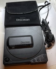 Vintage SONY D-25 Discman Portable CD Player w Original Case  Sony Remote