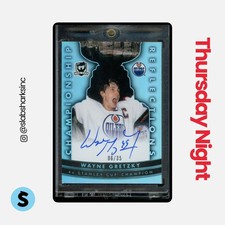 2022 UPPER DECK THE CUP #CR-WG WAYNE GRETZKY CHAMPIONSHIP REFLECTIONS AUTO /35