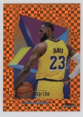 2024-25 Topps Finest Common Orange X-Fractor 26/250 LeBron James #45 oh4
