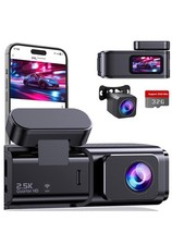 New Open Box- Dash Cam Front And Rear 2.5k 1080p Dual Dash Camera For Cars Car