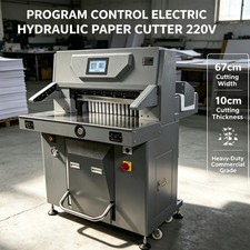 Electric Hydraulic Paper Cutter Heavy-duty Program Control Book Paper Cutter220V