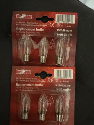 Hellum 34V 3W, Topkerzen 919134, 2x3 Stück