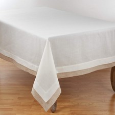 SARO LIFESTYLE 1982.I67180B Moldura Collection Double Layer Tablecloth 67" x ...