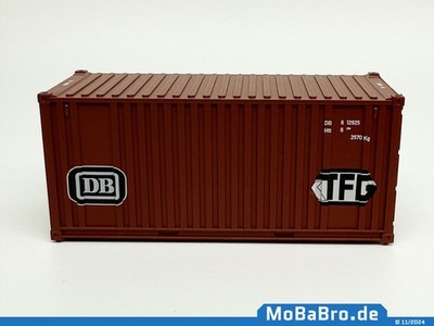 Brauner 20ft Container ''DB TFG Transfracht'' ab Epoche IV in 1:87 / H0