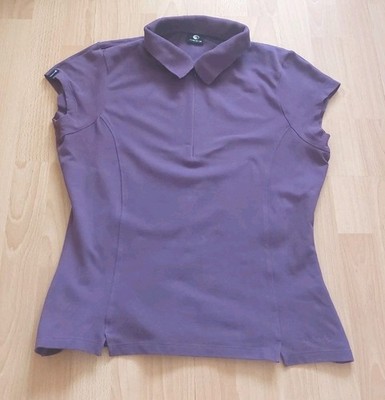 Poloshirt INESIS Damen Sport Golf Shirt Gr.42/44 Cotton/Elastan Hellviolett Top 