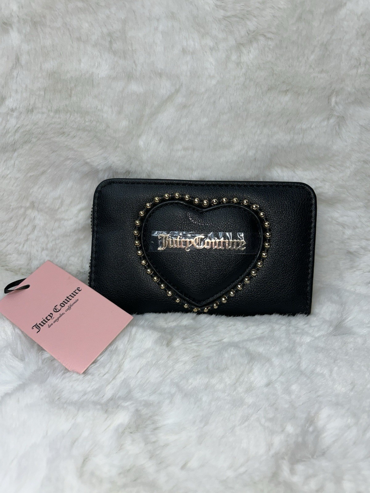 NWT Juicy Couture Black Heart Wallet