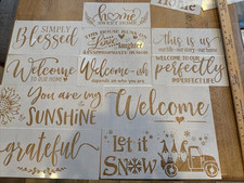 Lot Of 101 Flexible Stencils For Crafting Decorating Mixed Media Card Making