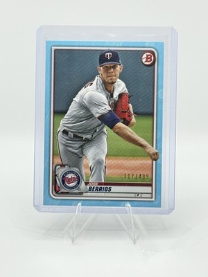 2020 Bowman Baseball Jose Berrios Sky Blue /499 #32 Minnesota Twins