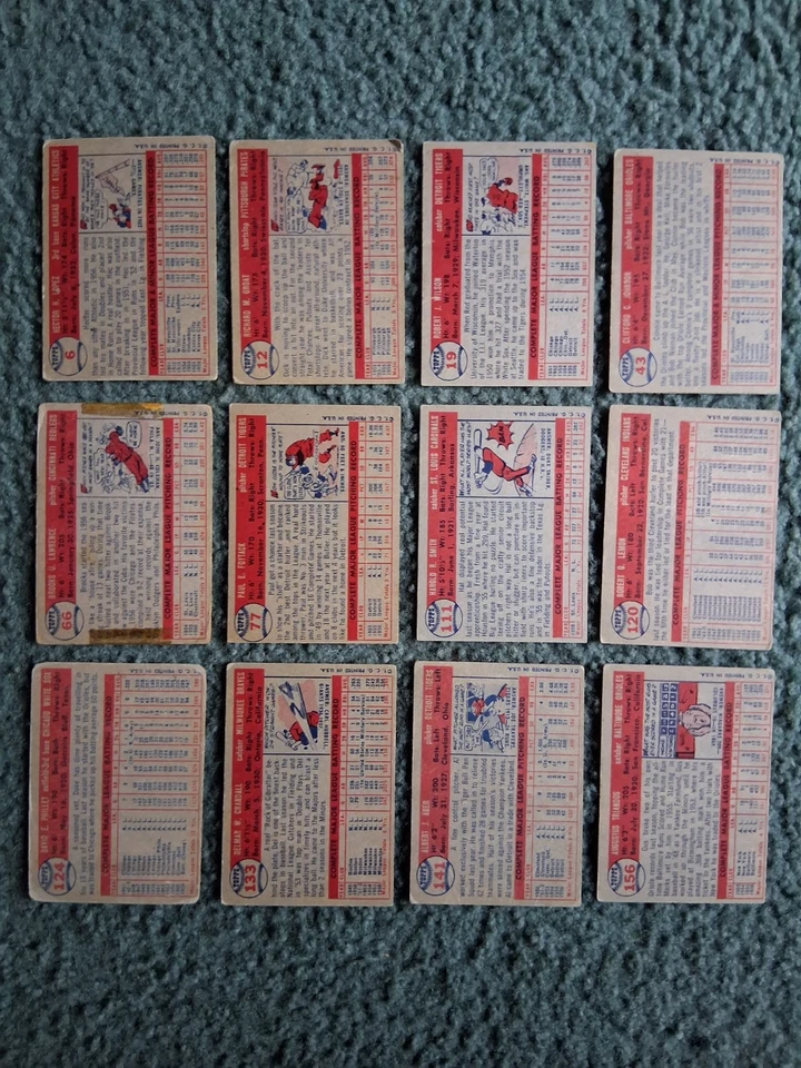 1957 TOPPS BASEBALL STARTER SET LOT, 26-Diff. w/STARS,HOF,RC's,MID-NUMBER! - Image 2 of 4