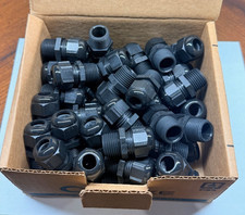 (50) REMKE RD13NA-BK CABLE GLAND 1/2" BLACK NYLON DOME CAP .23"-.47" CABLE new