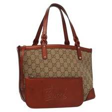 GUCCI GG Borsa Tote in Tela Beige Marrone Autore ep7226