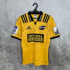 HURRICANES 2018 RUGBY UNION SHIRT ADIDAS YELLOW JERSEY SIZE L