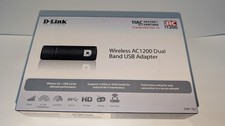 D-Link WiFi USB 3.0 Adapter AC1200 Wireless Internet Dual Band Network DWA-182 