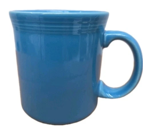 Fiesta  Homer Laughlin Coffee Mug  FiestaWare Peacock Blue 12 oz Mug Retired