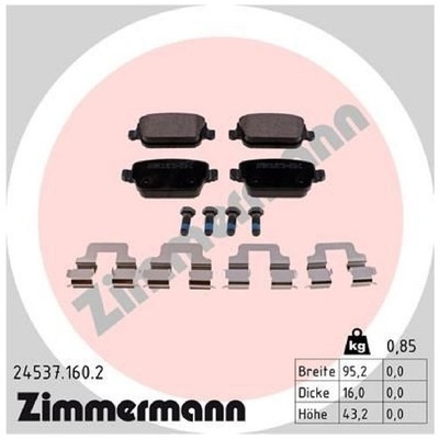 Zimmermann Bremsbelagsatz Bremsklötze hinten 1439867 6G912M008GC 24788906