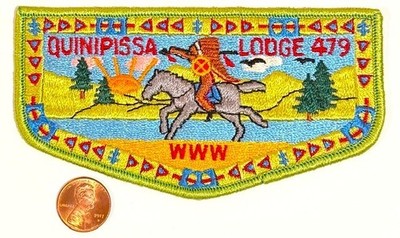 BOY SCOUT BSA OA QUINIPISSA LODGE 479 ISTROUMA AREA LA 1960's FLAP MINT! TED