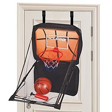 Over-the-Door Mini Basketball Hoop with Ball Return | Quick Setup, Portable