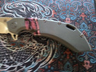 Olamic Cutlery Wayfarer 247 Bowie - Satin - Dark Blasted Handle - Mammoth Tooth — photo 3