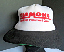VINTAGE Diamond Your Home Investment Center Trucker Style Snapback Hat U.S.A.