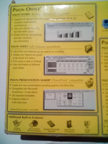 PSION 5 BOX + câble RS232 + CD PsiWin2 + guide, Royaume-Uni - Photo 13 sur 18