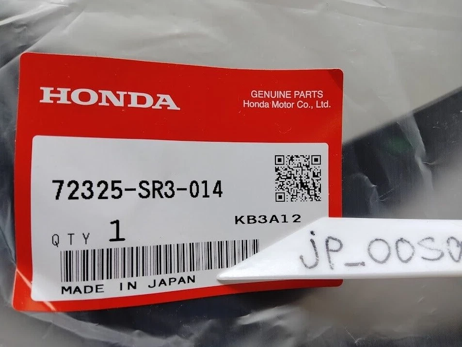 Honda Genuine OEM Front Door Sub Seal Set RH LH 72325-SR3-014 72365-SR3-014 - Image 3 of 4