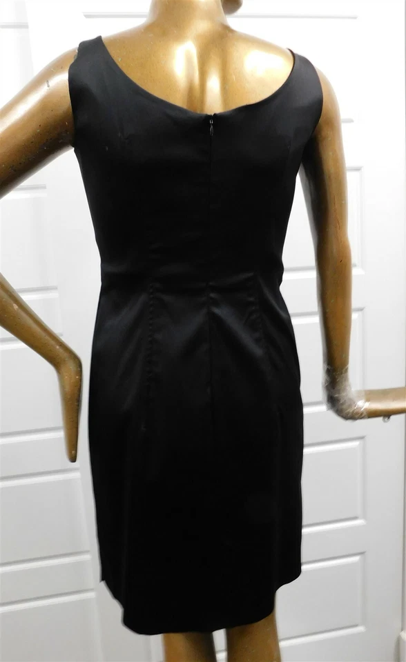 Armani Collezioni Italy Black Tessuto Stretch Sleeveless Dress sz 10 - Image 3 of 4