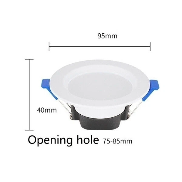 4~10PCS 7W 3Color Dimmable LED Downlight Recessed Ceiling Panel Light 85-265V US - Image 3 of 4