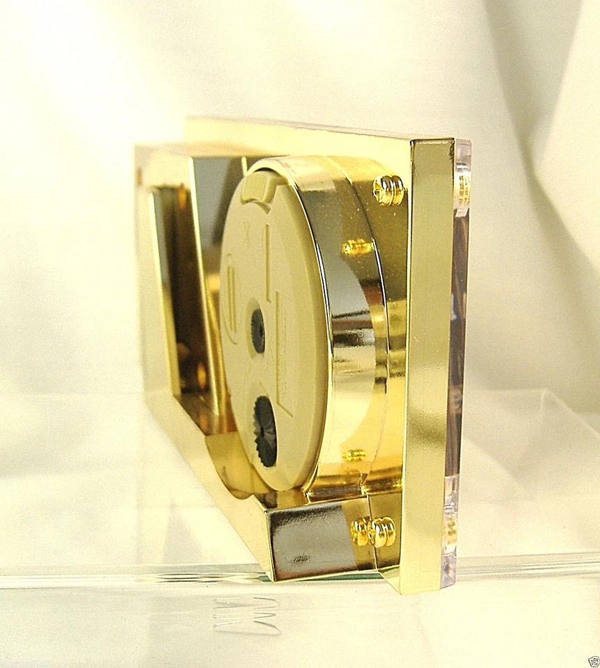 Seiko Clock Quartz for desk QQQ196G business card holder engravable brass plaque - Image 2 of 4