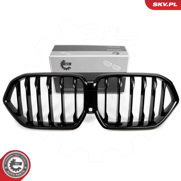 Esen SKV KüHlergrill KüHlergitter Schwarz GläNzend FüR BMW X6 F96 G06-image