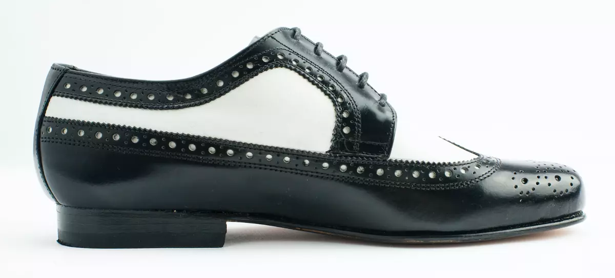 Black and white wingtip tuxedo shoes cheap
